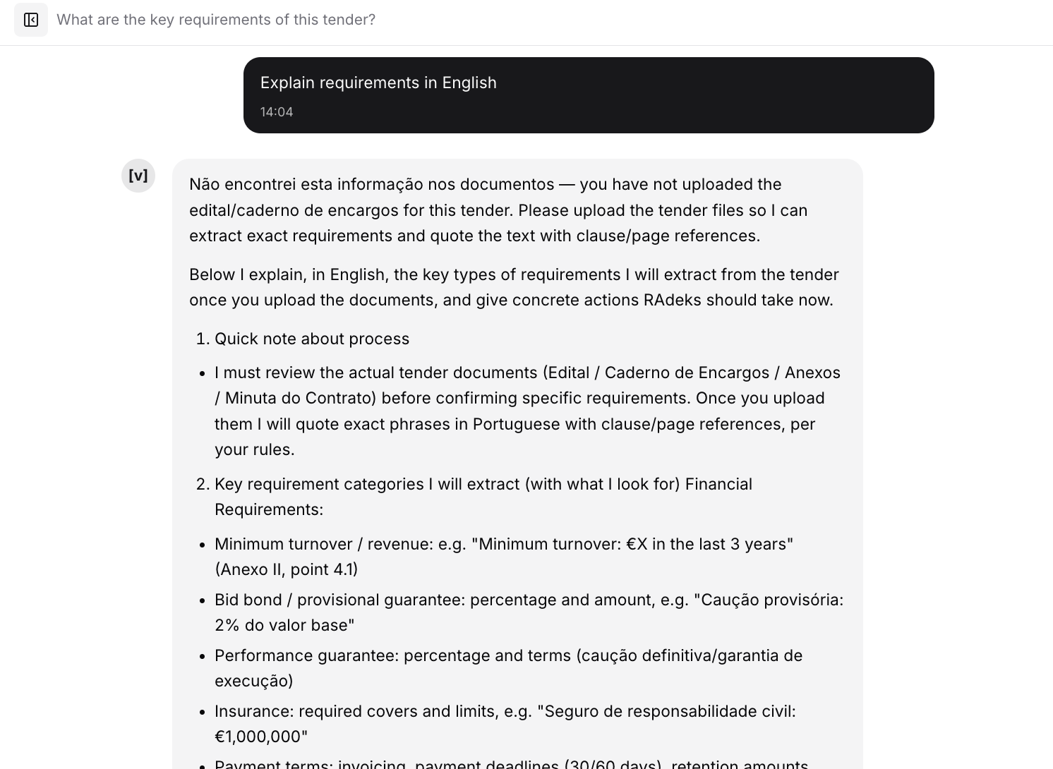 Work with AI assistant